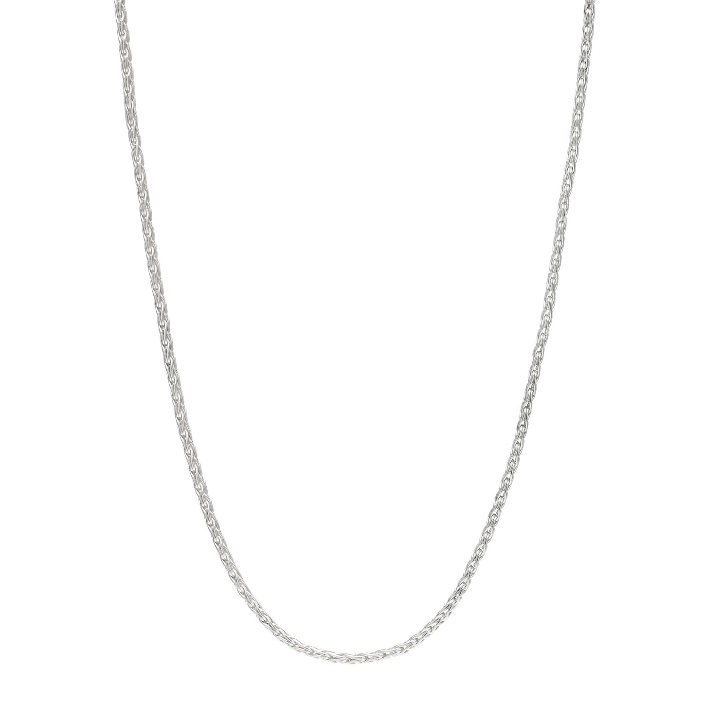 Sterling Silver 3.5mm Wheat Chain Necklace 20"