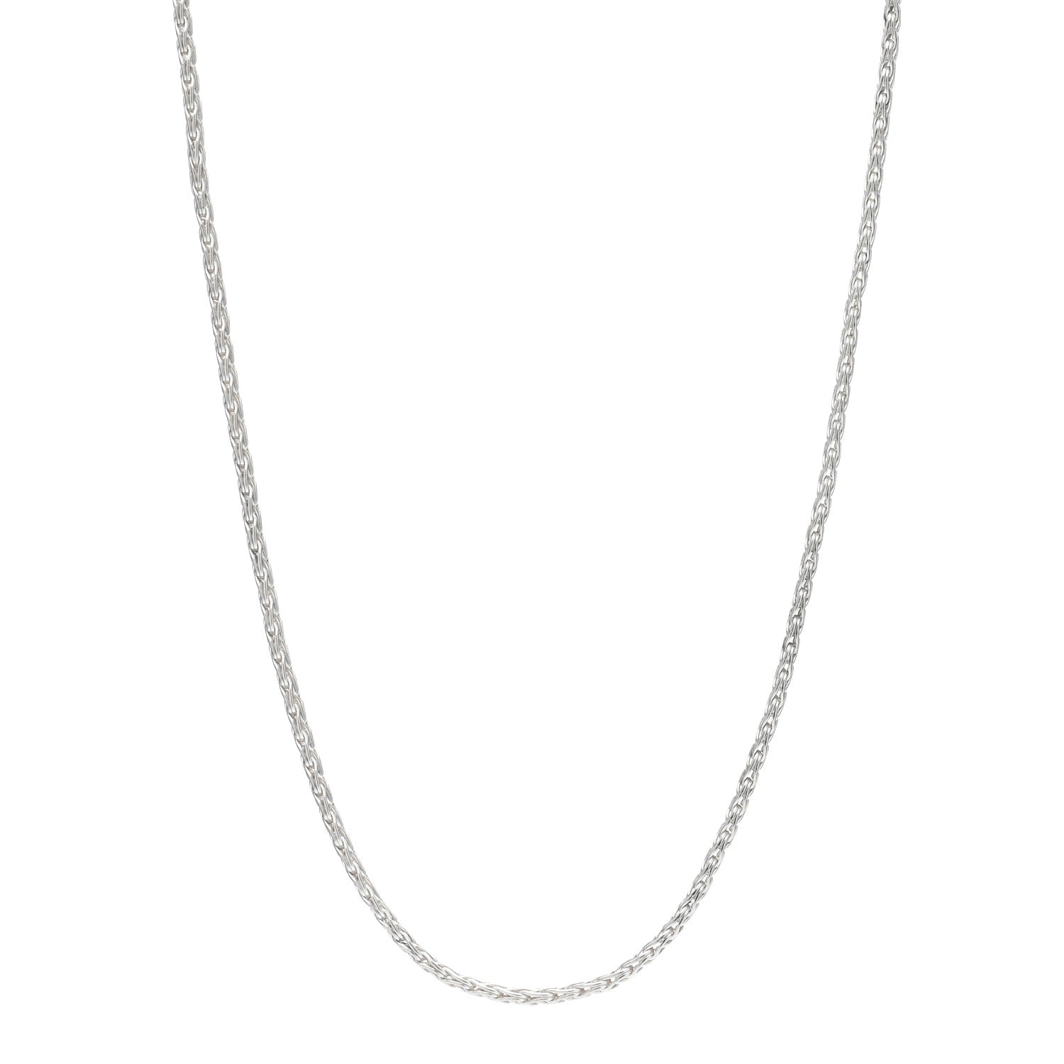 John Hardy Sterling Silver 3.5mm Wheat Chain Necklace 20" 1 of 4