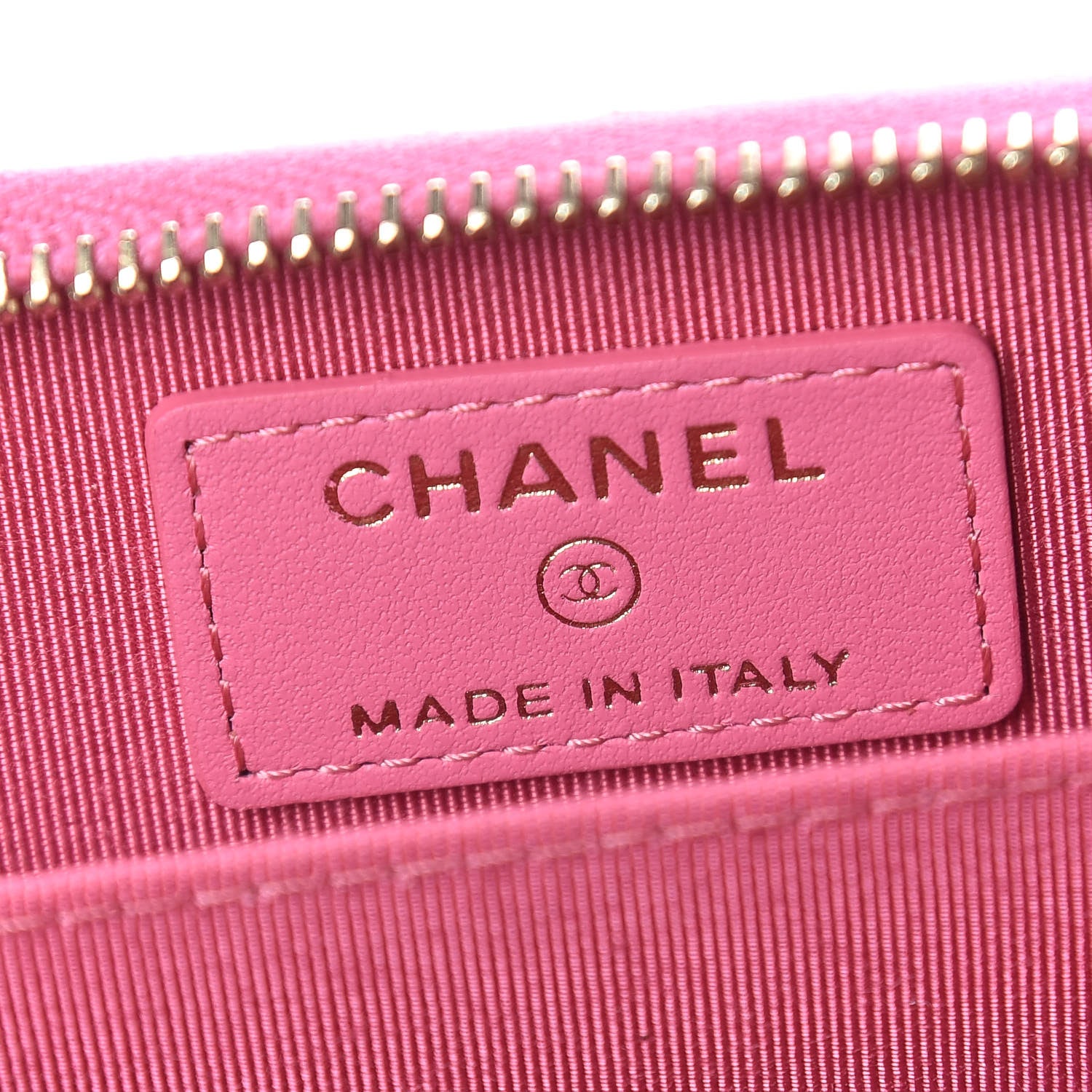 Chanel Caviar Quilted Zip Coin Purse Pink 6 of 8