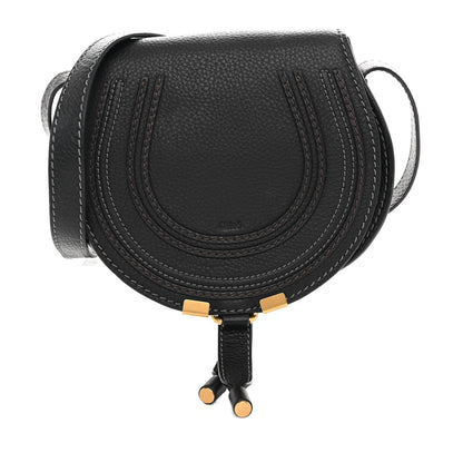 Chloe Calfskin Mini Marcie Round Crossbody Bag Black 1 of 10