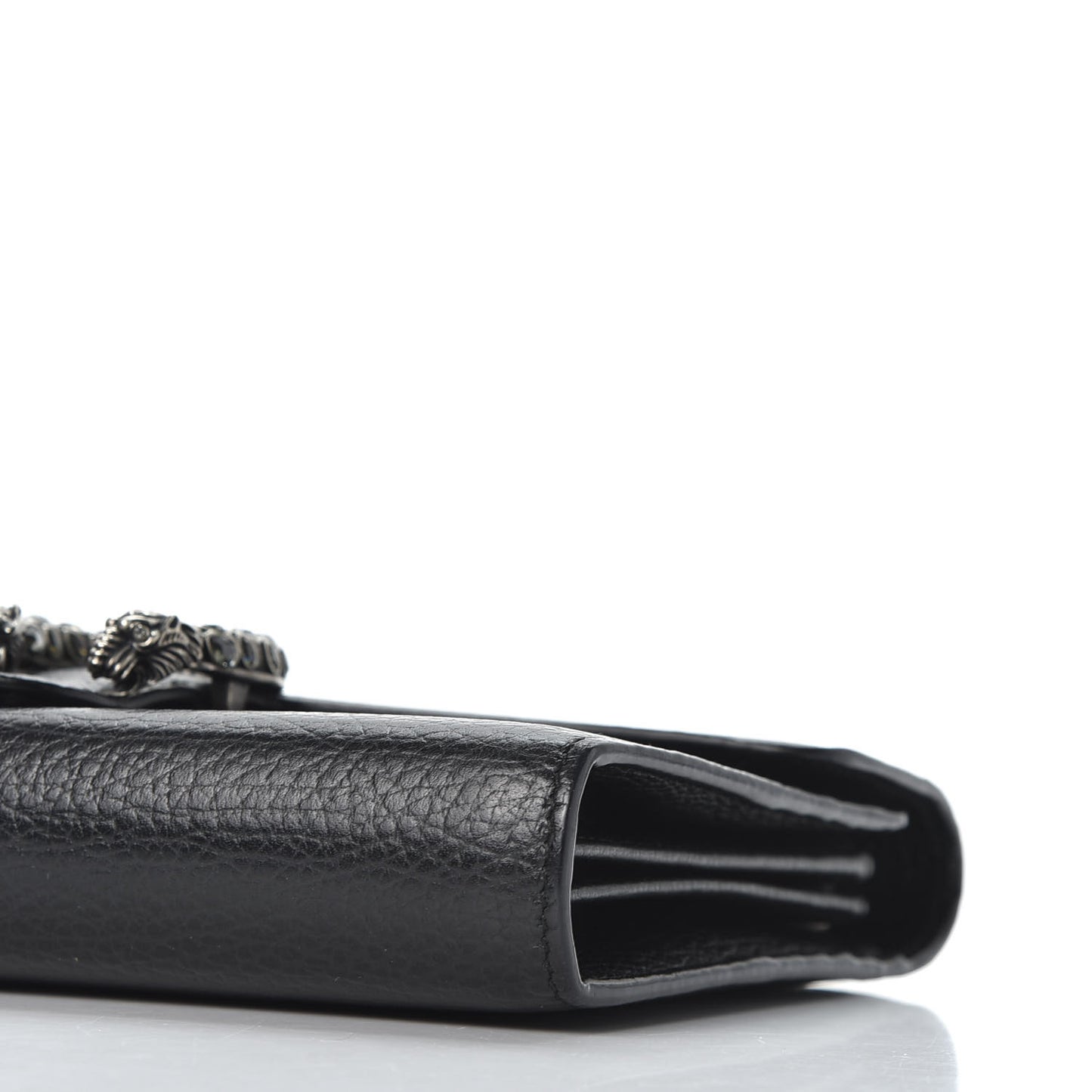 Calfskin Mini Dionysus Chain Wallet Black