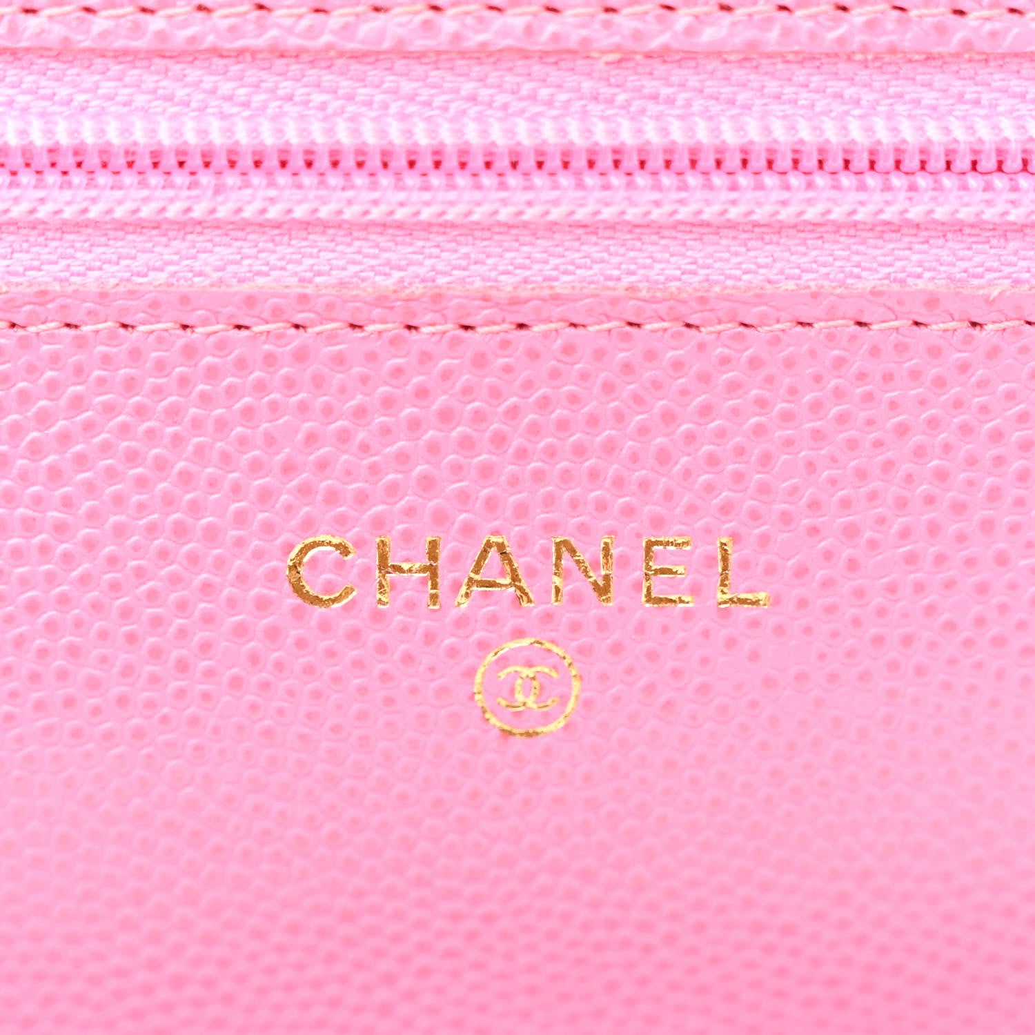 Chanel Caviar Quilted Wallet on Chain WOC Pink 6 of 13