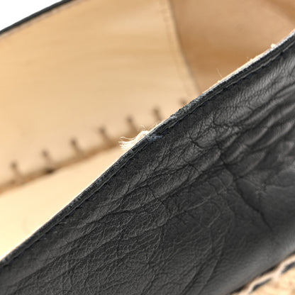 Chanel Lambskin CC Espadrilles 38 Dark Navy 10 of 13