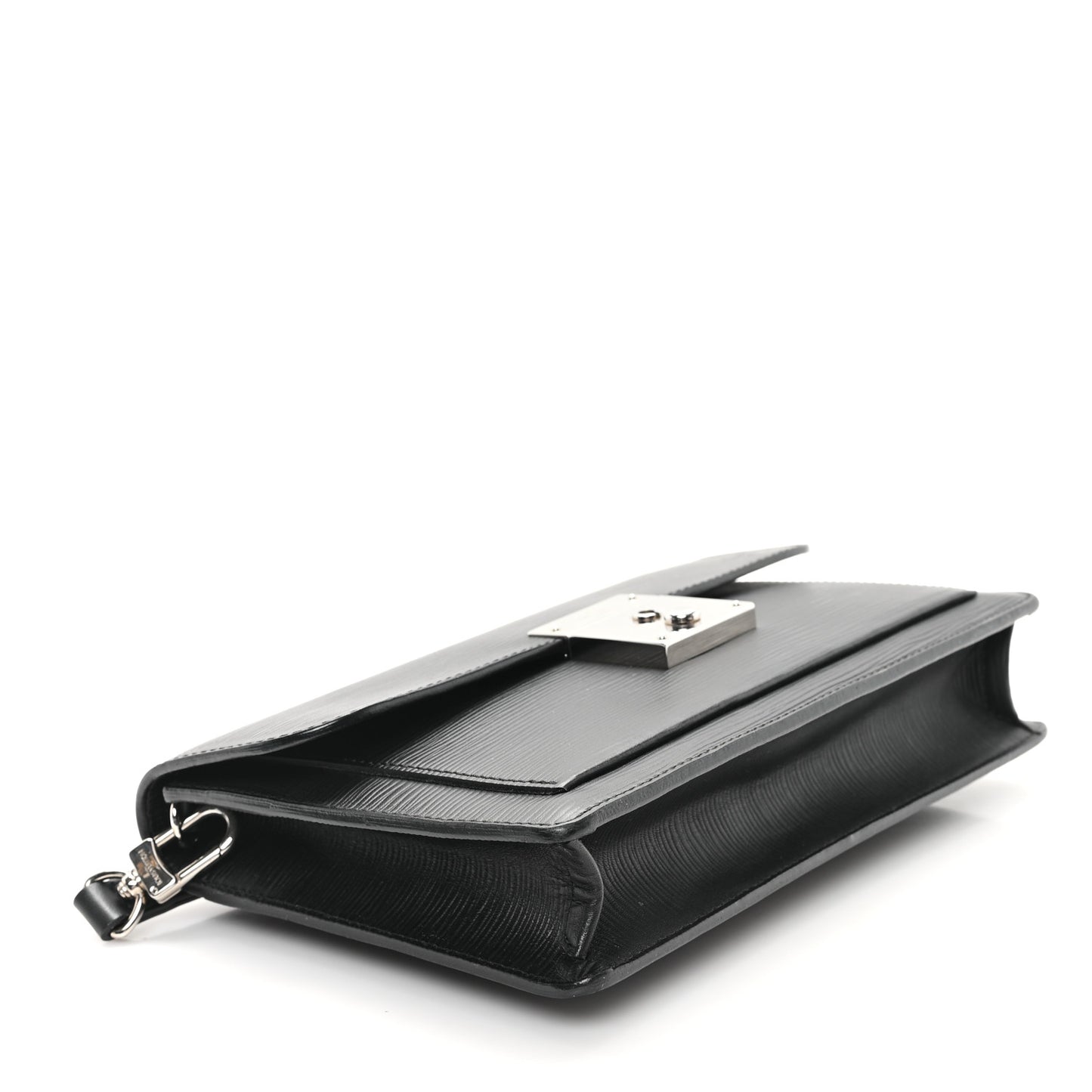 Epi Pochette Sellier Dragonne Clutch Black