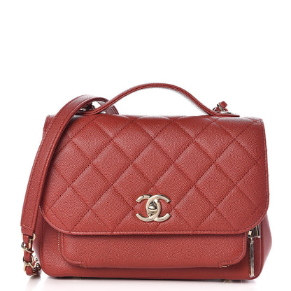 Chanel Caviar Quilted Medium Business Affinity Flap Dark Red 1 of 9