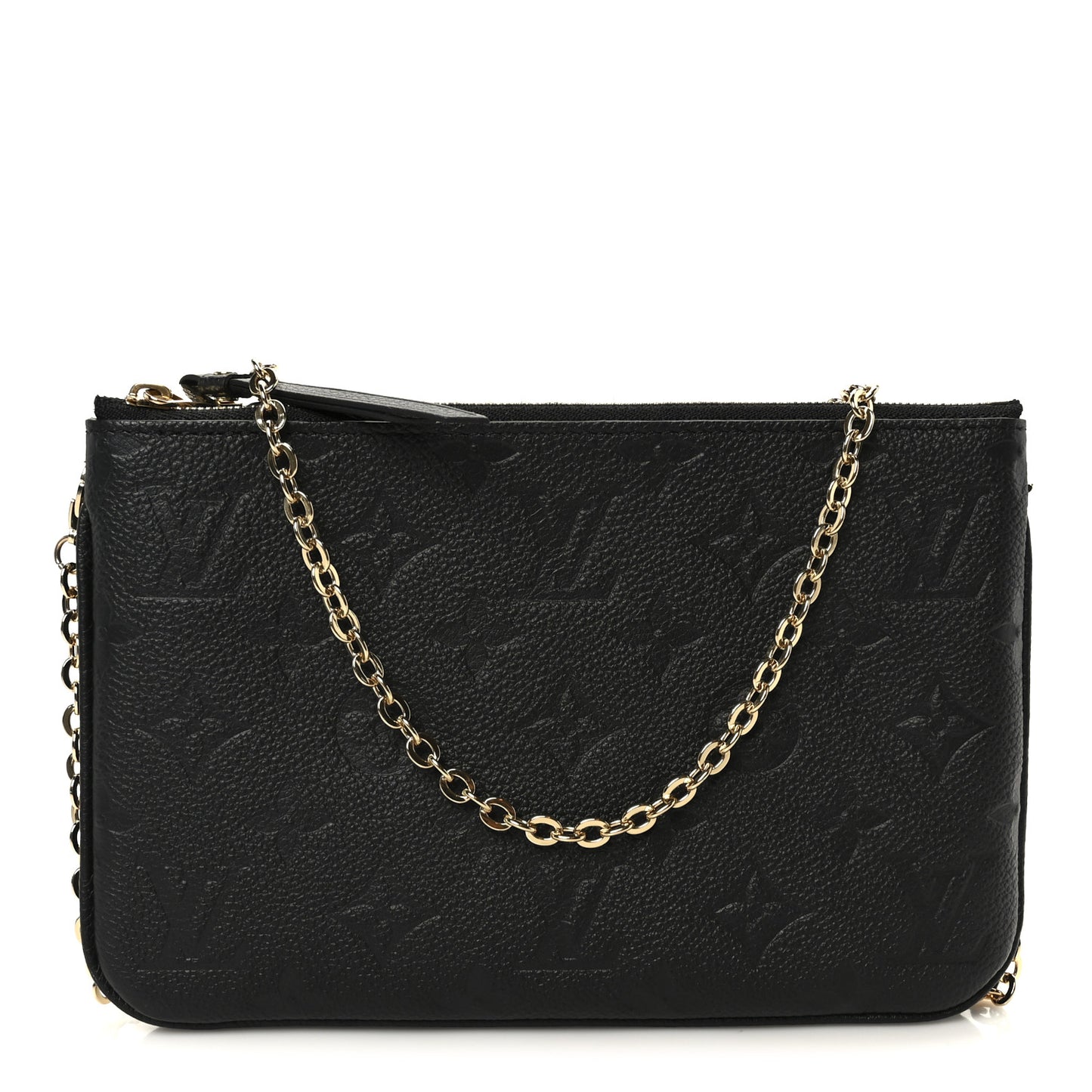Empreinte Double Zip Pochette Black
