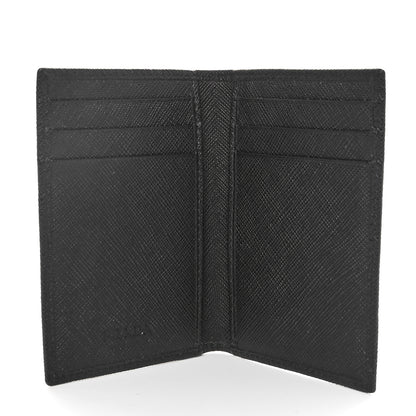 Prada Saffiano Flap Card Holder Black 5 of 7