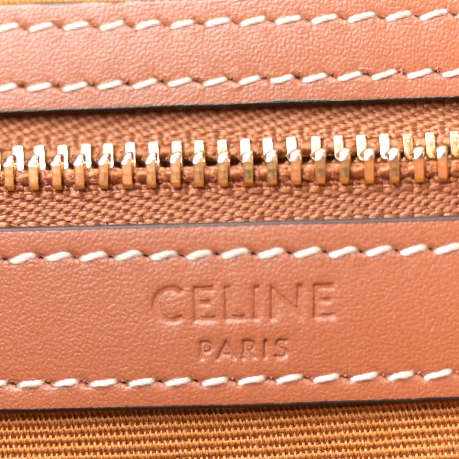 Celine Triomphe Canvas Calfskin Medium Cabas Bag Grege 6 of 11
