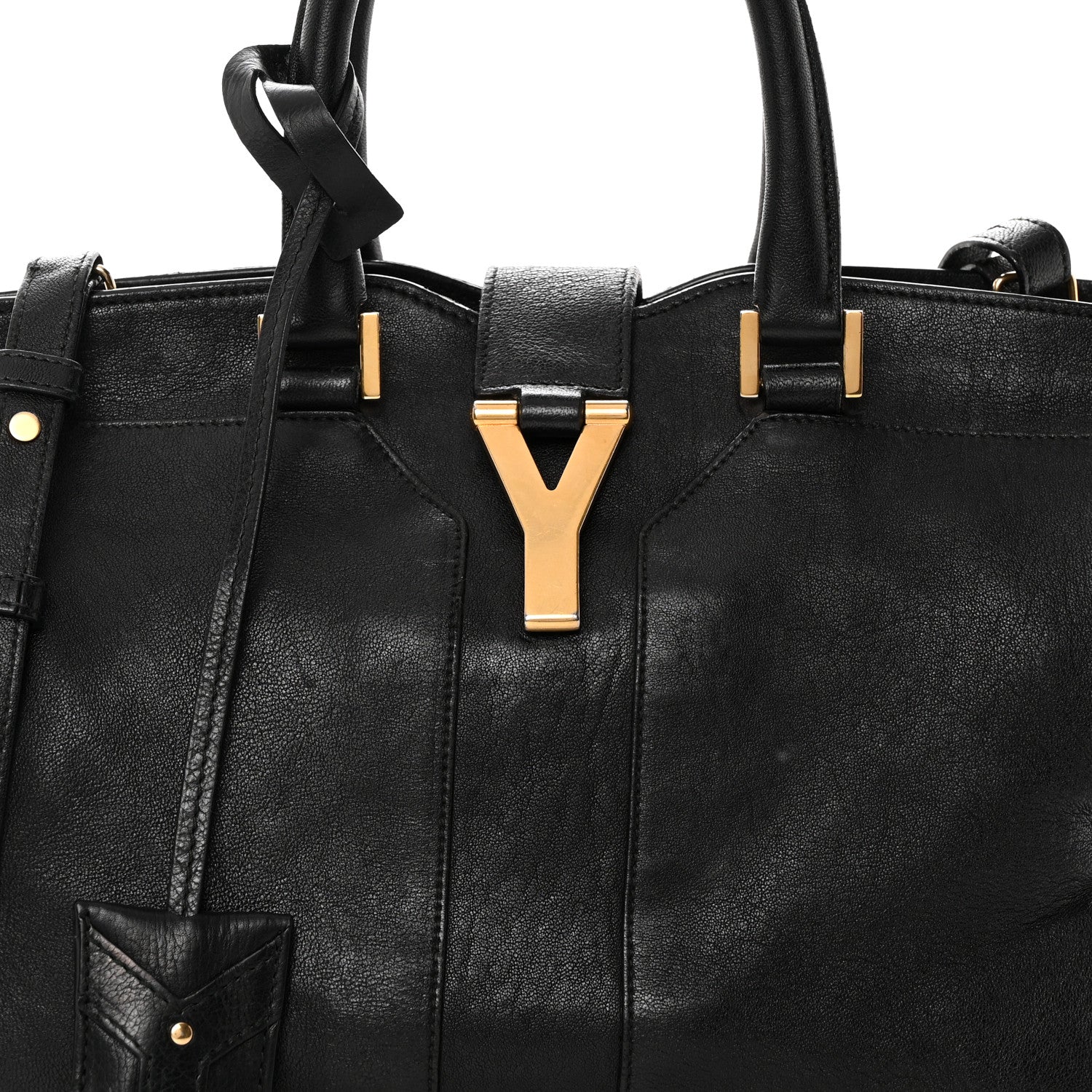 Saint Laurent Sheepskin Small Cabas ChYc Black 8 of 17
