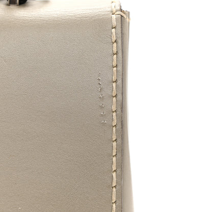 Prada Vitello Tri-Color Medium Sound Top Handle Satchel Grigio Black 17 of 18