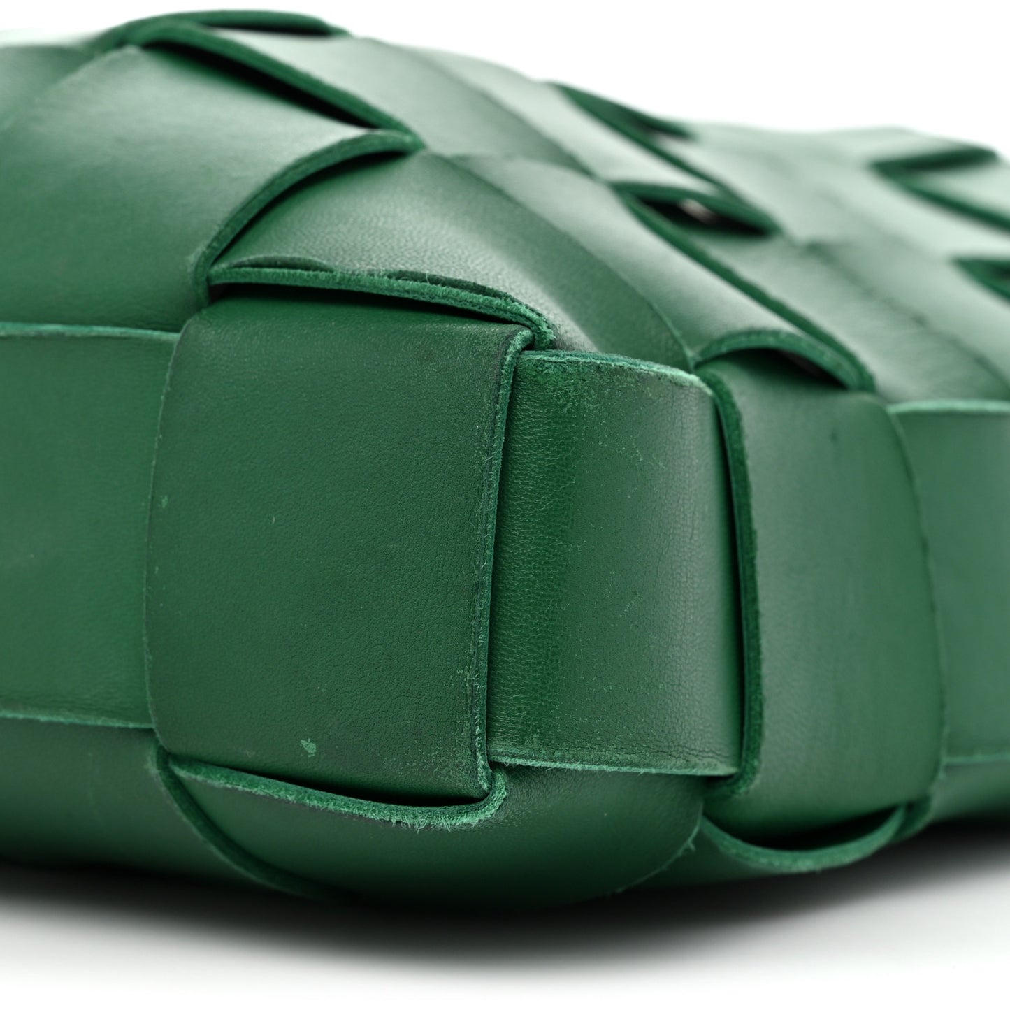 Lambskin Maxi Intrecciato Cassette Messenger Racing Green