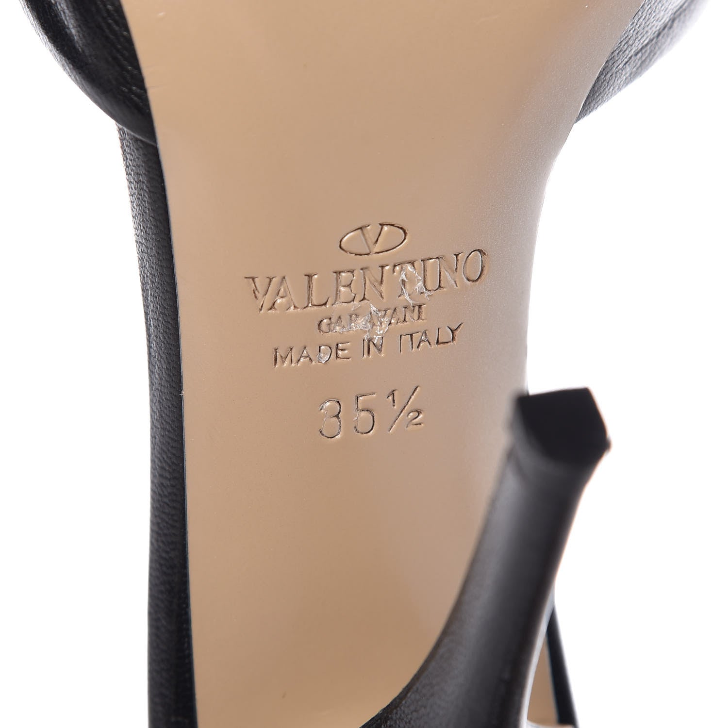 Valentino Garavani Nappa Love Latch Ankle Wrap 100mm Pumps 35.5 Black 8 of 9