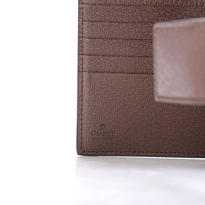 Gucci GG Supreme Monogram Web Ophidia French Flap Wallet Beige New Acero 6 of 6