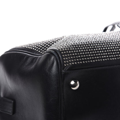 Saint Laurent Calfskin Studded Classic Duffle 6 Black 9 of 18