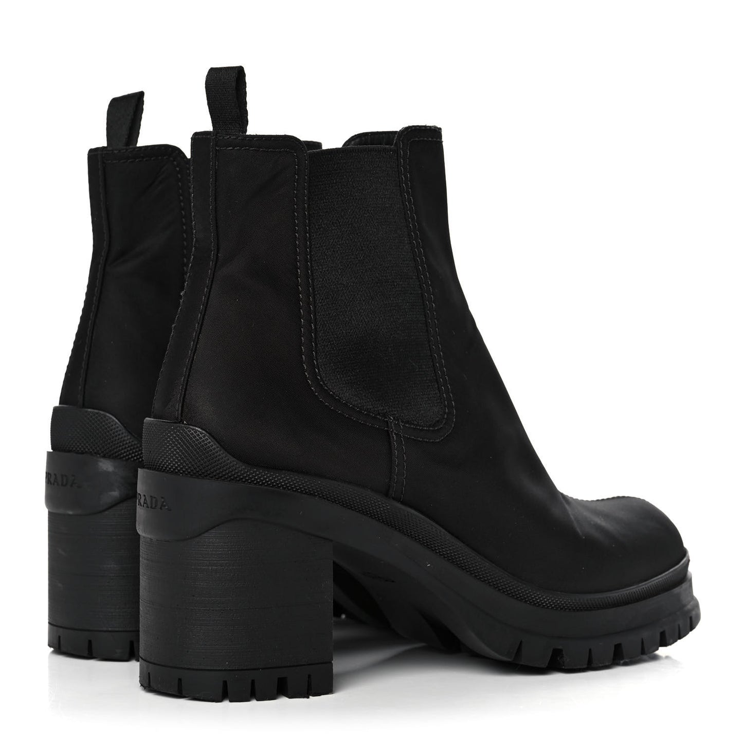 Nylon Lug Sole Chelsea 55mm Boots 39 Black