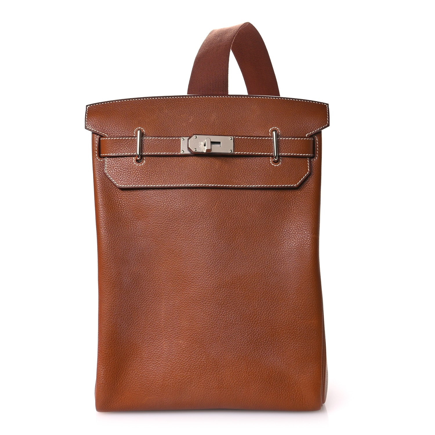 Hermes Natural Barenia Faubourg Hac A Dos GM Backpack Fauve 1 of 12