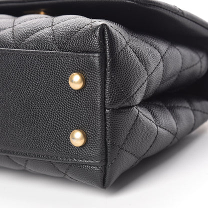 Chanel Caviar Lizard Quilted Mini Coco Handle Flap Black 11 of 13