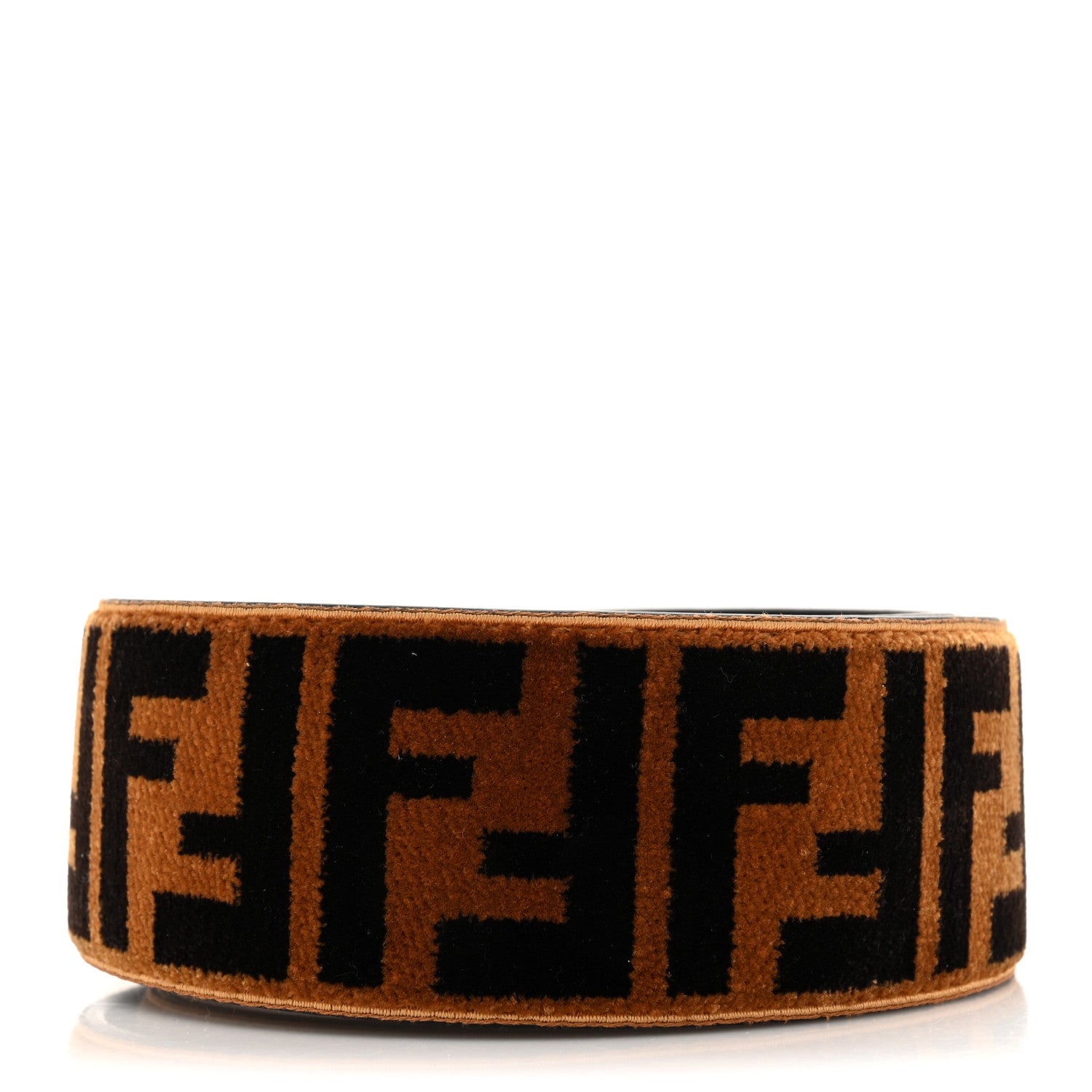 Fendi Velvet Tapestry FF Strap You Tobacco 2 of 5