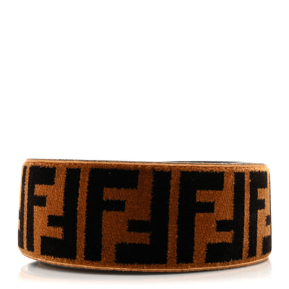 Fendi Velvet Tapestry FF Strap You Tobacco 2 of 5
