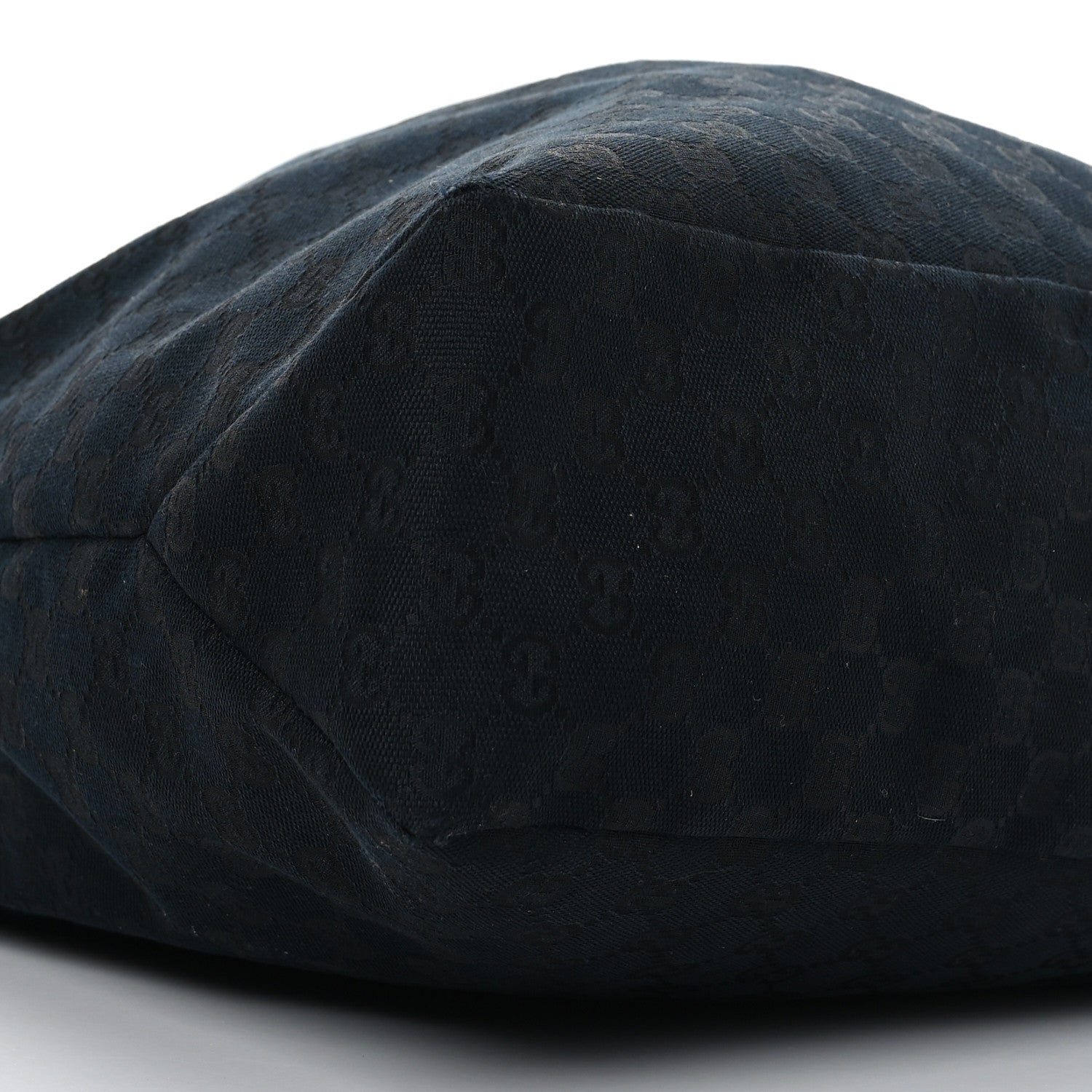 Gucci Monogram Large Horsebit Chain Hobo Black 7 of 8