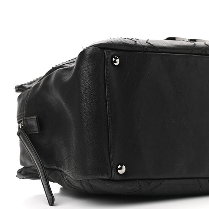 Chanel Calfskin Small Diamond Stitch Tote Black 12 of 13