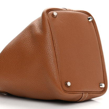 Hermes Taurillon Clemence Picotin Lock 18 PM Gold 9 of 10