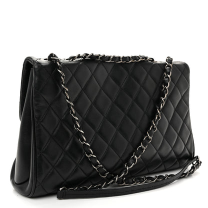 Chanel Calfskin Quilted Fold Up Again Flap Bag Black 3 of 10