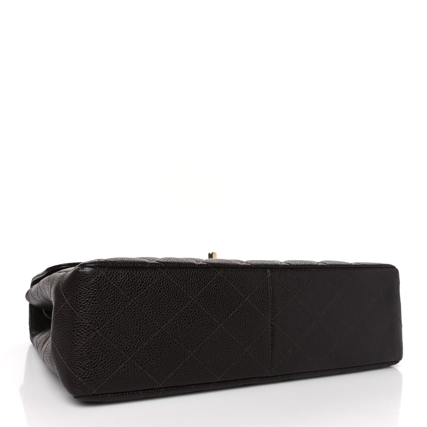 Chanel Caviar Quilted Jumbo Single Flap Brown 4 of 9