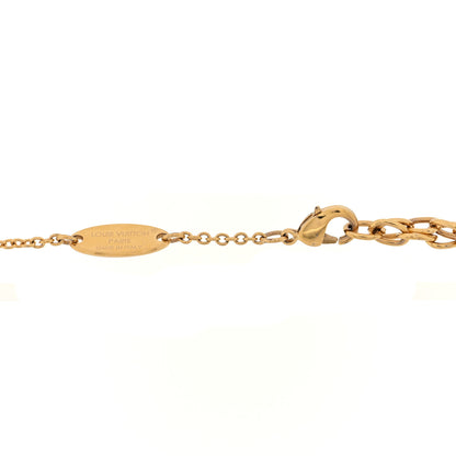 Louis Vuitton Metal Enamel LV Iconic Bracelet Gold Light Pink 4 of 5