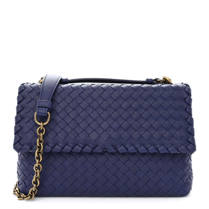 Bottega Veneta Nappa Intrecciato Medium Olimpia Shoulder Bag Atlantic 1 of 11