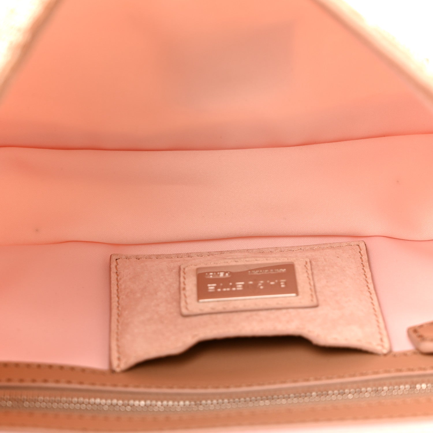 Fendi Beaded Baguette Beige 6 of 15