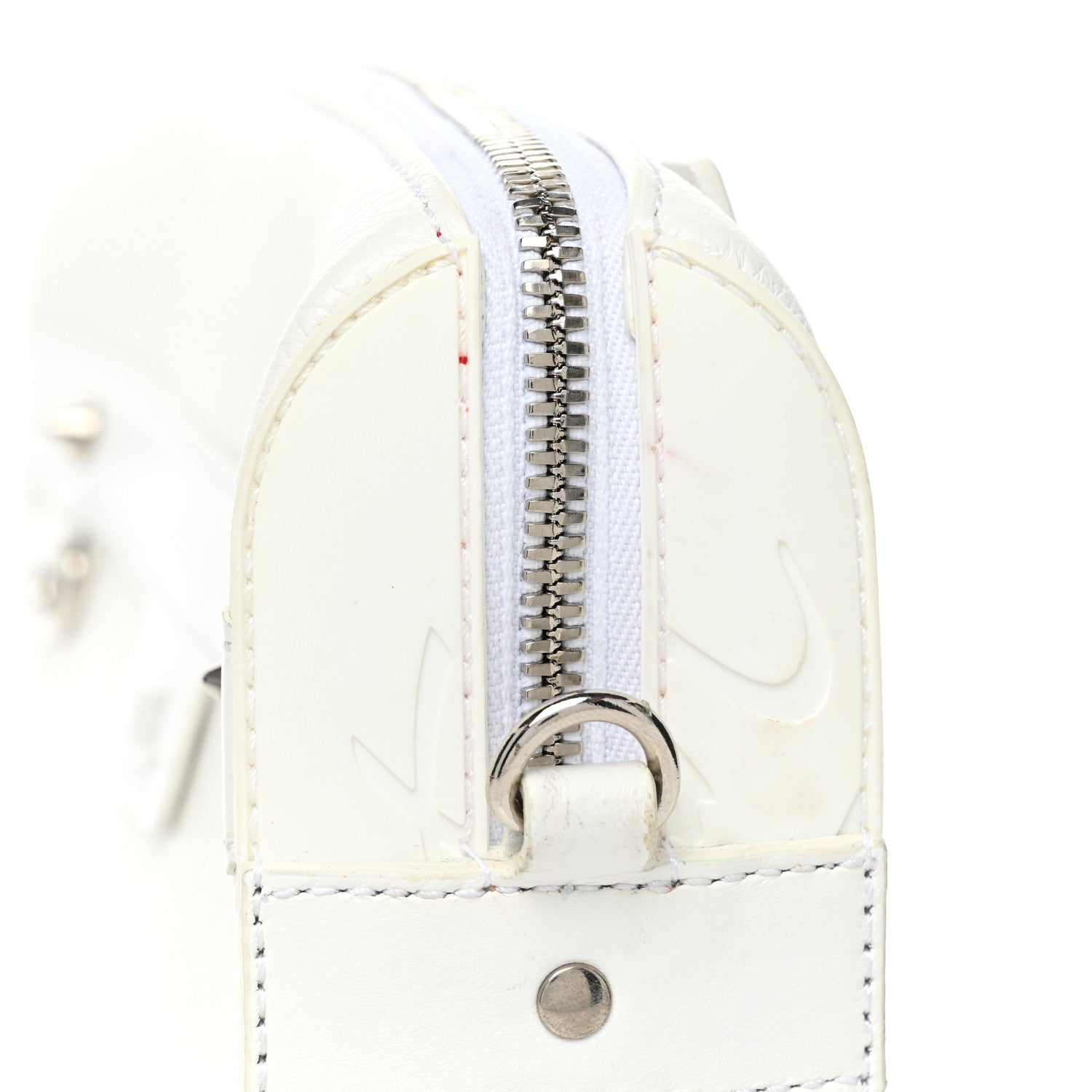 Christian Louboutin Grained Calfskin Rubber Ruisbuddy Messenger Bag White 11 of 11