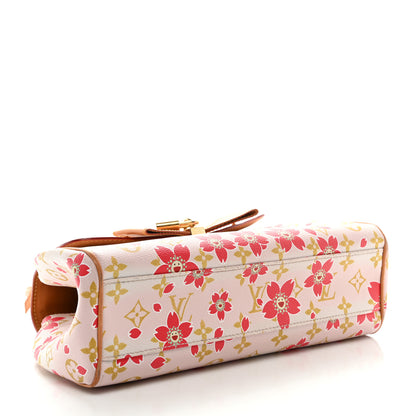 Louis Vuitton Monogram Cherry Blossom Sac Retro Bag Red 4 of 11