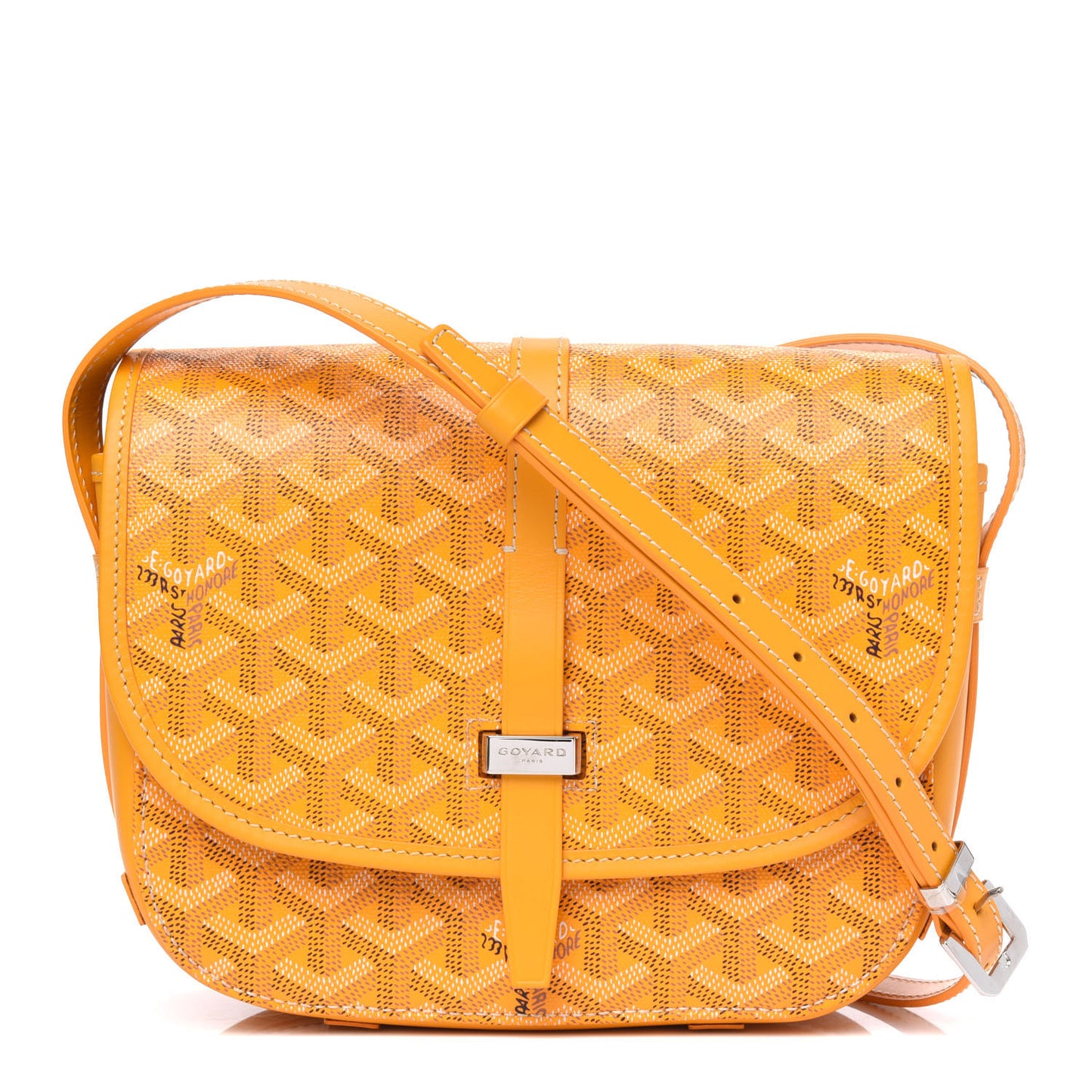 Goyardine Belvedere II PM Messenger Bag Yellow