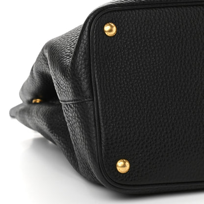 Prada Vitello Daino Tote Black 7 of 8