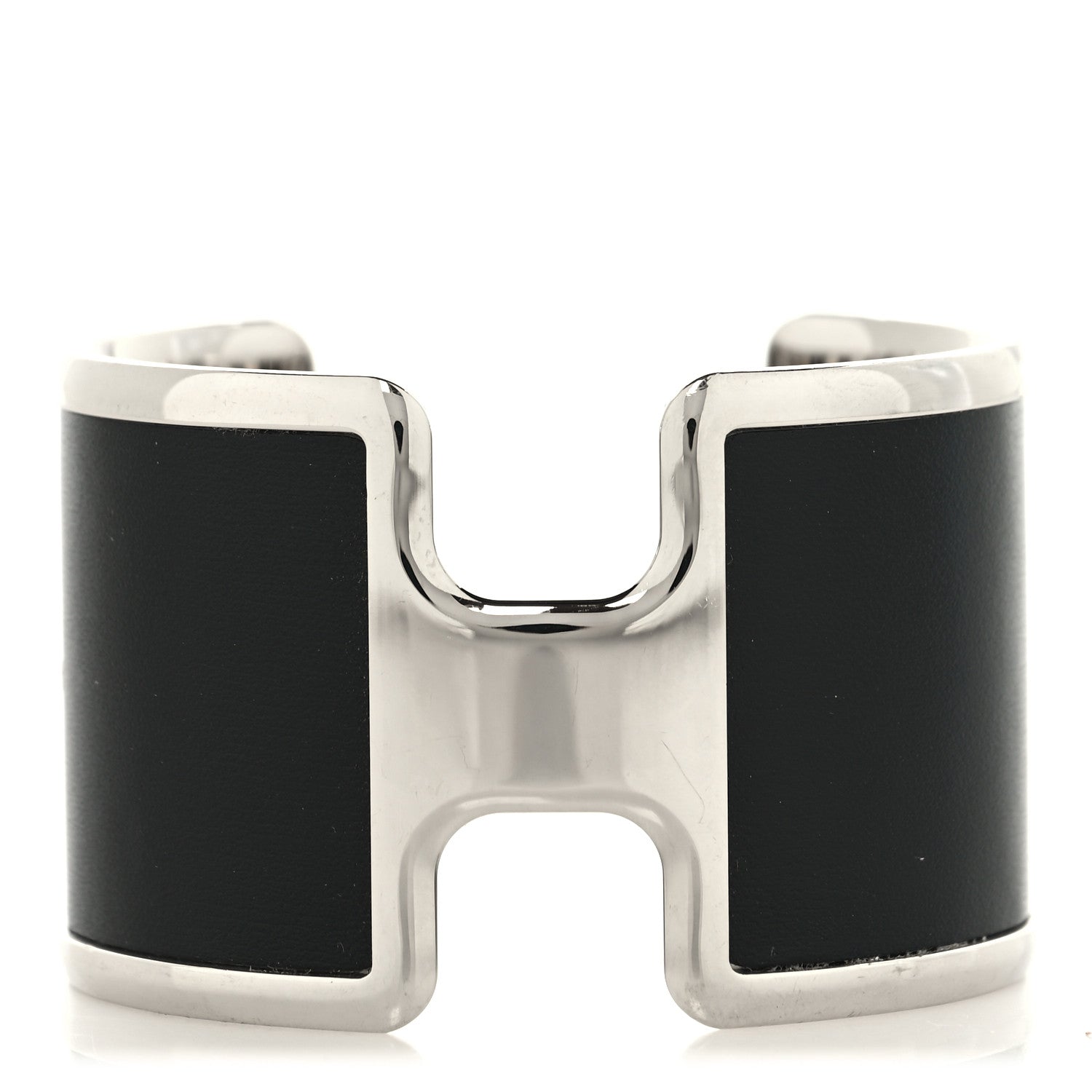Hermes Box Olympe Cuff Bracelet Black 1 of 5