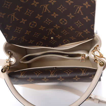 Louis Vuitton Grained Calfskin Monogram Double V Creme 7 of 9
