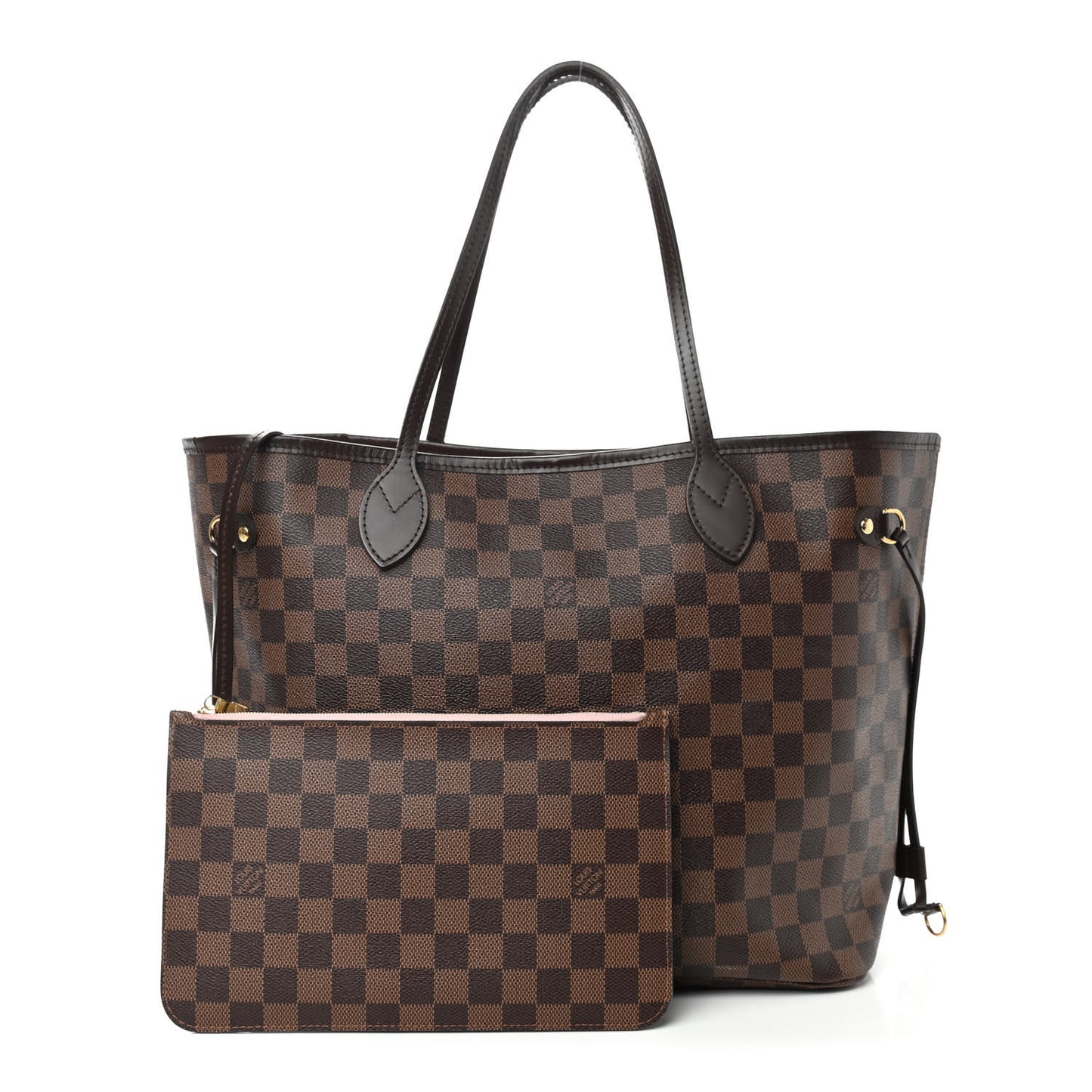 Damier Ebene Neo Neverfull MM Rose Ballerine
