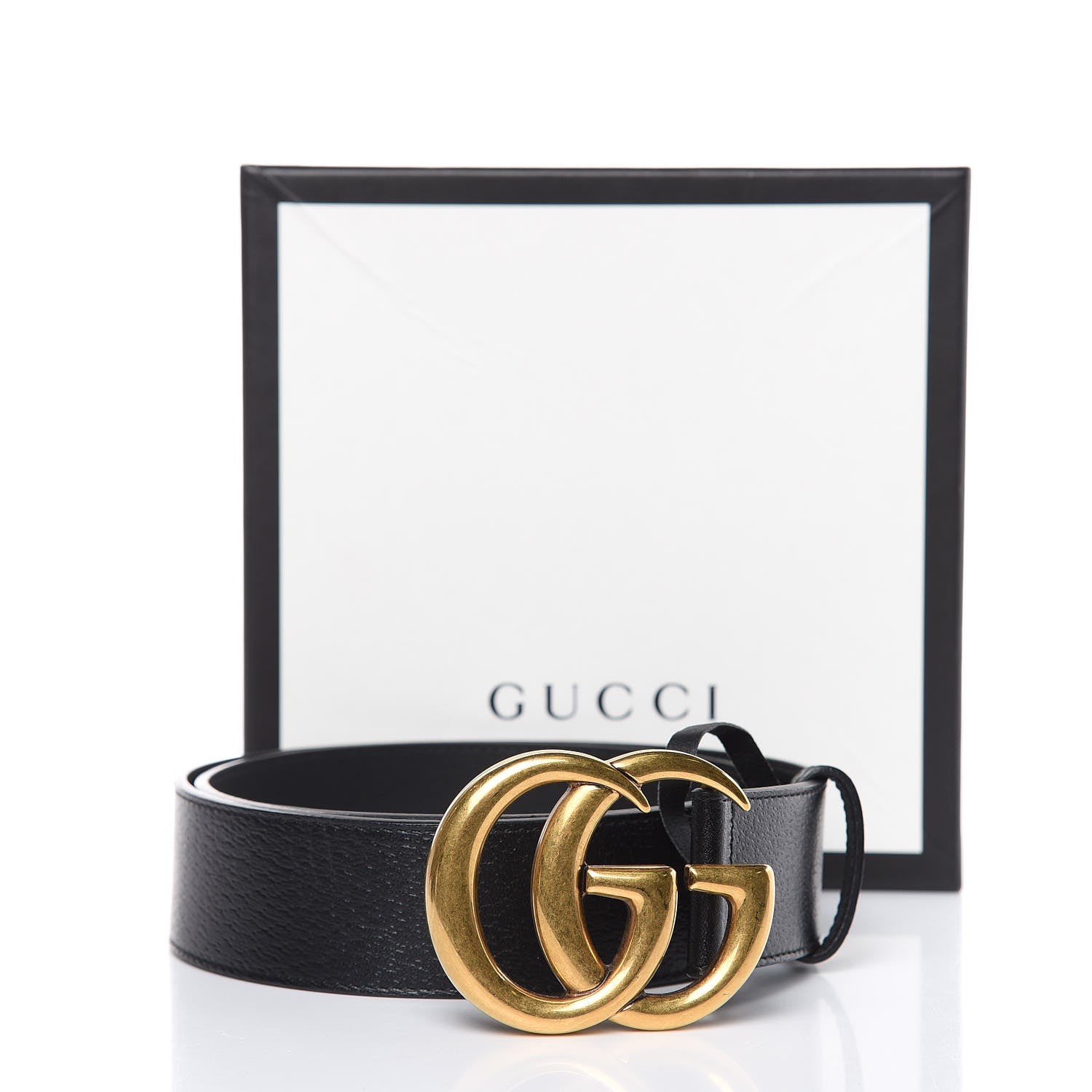 Gucci Textured Calfskin Double G 40mm Belt 90 36 Black 7 of 7