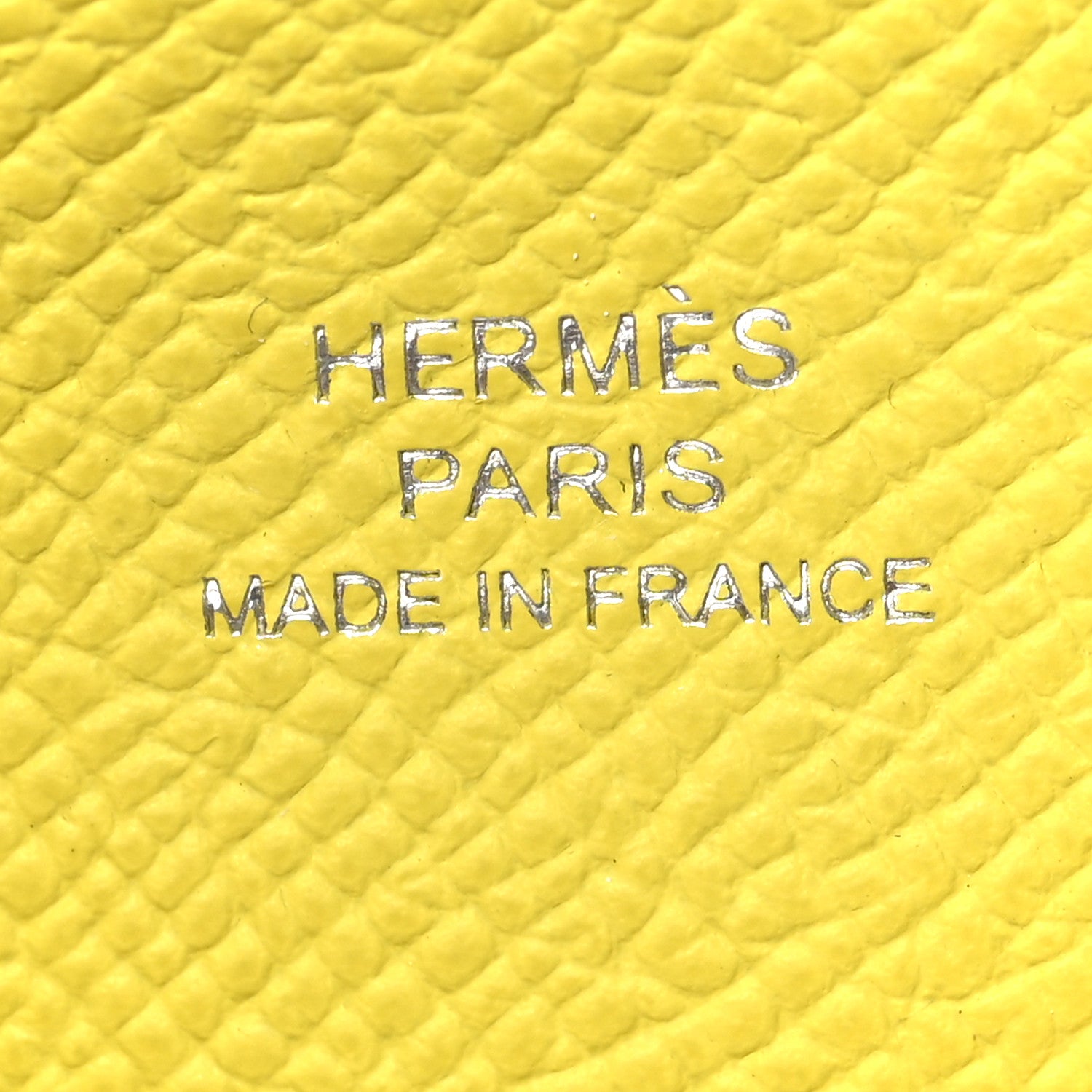 Hermes Epsom Calvi Card Case Lime 6 of 6