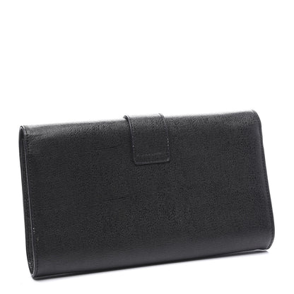 Saint Laurent Textured Calfskin Y Ligne Clutch Black 2 of 8