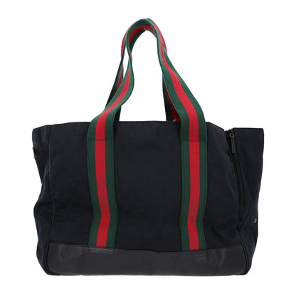 Gucci Monogram Web Dog Carrier Black 1 of 11