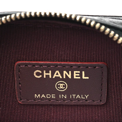 Chanel Lambskin Quilted Zip Phone Case Black 6 of 8