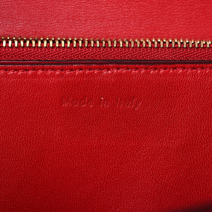 Celine Box Calfskin Medium Classic Box Flap Bag Red 9 of 9