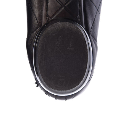 Chanel Lambskin Cambon Quilted Ballerina Flats 38 Black 16 of 18