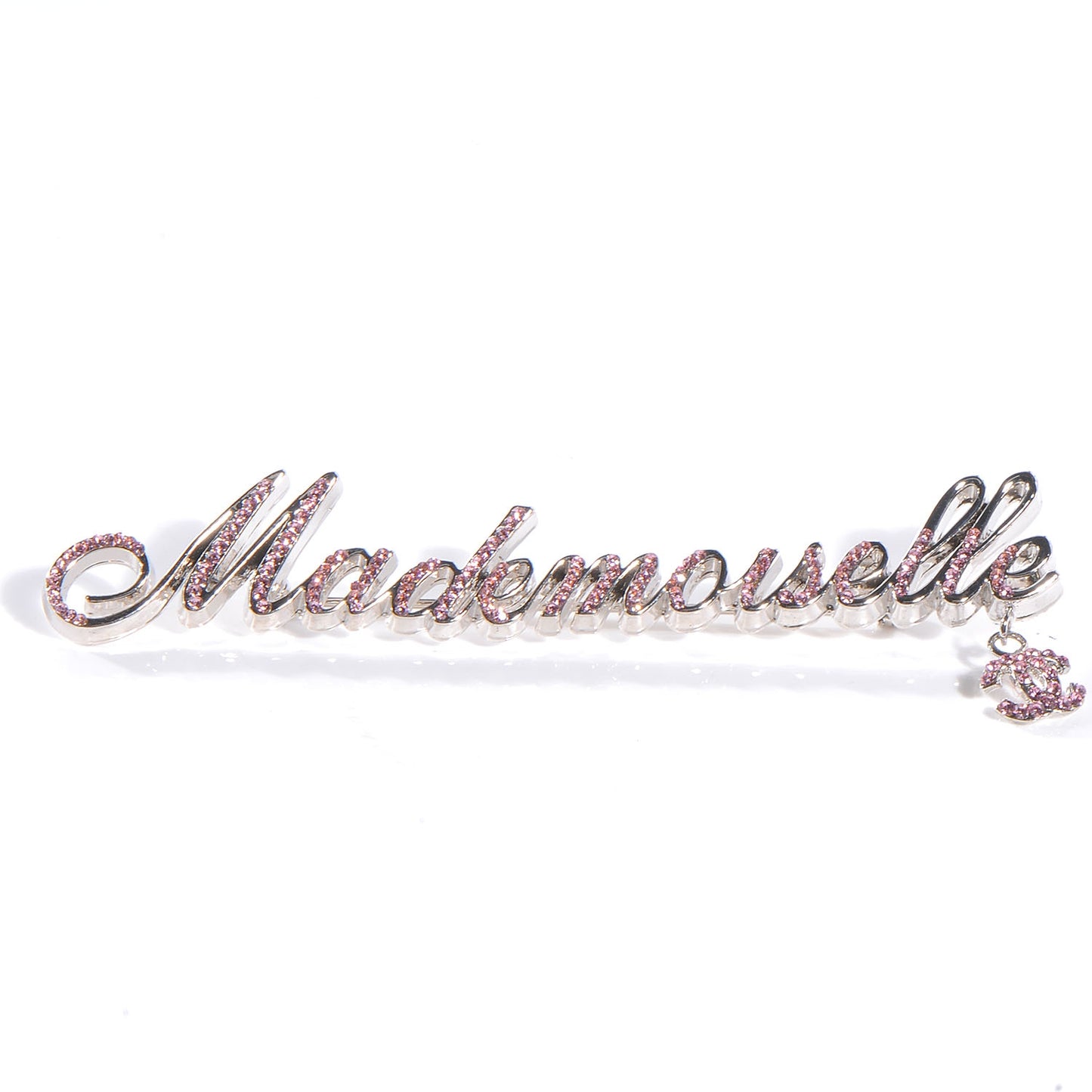 Crystal CC Mademoiselle Brooch Pink