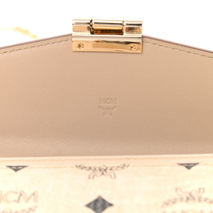 MCM Visetos Large Patricia Wallet On Chain Beige 6 of 10