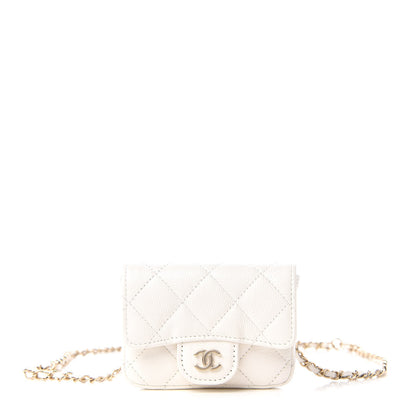 Chanel Caviar Quilted Belt Bag White 1 of 11