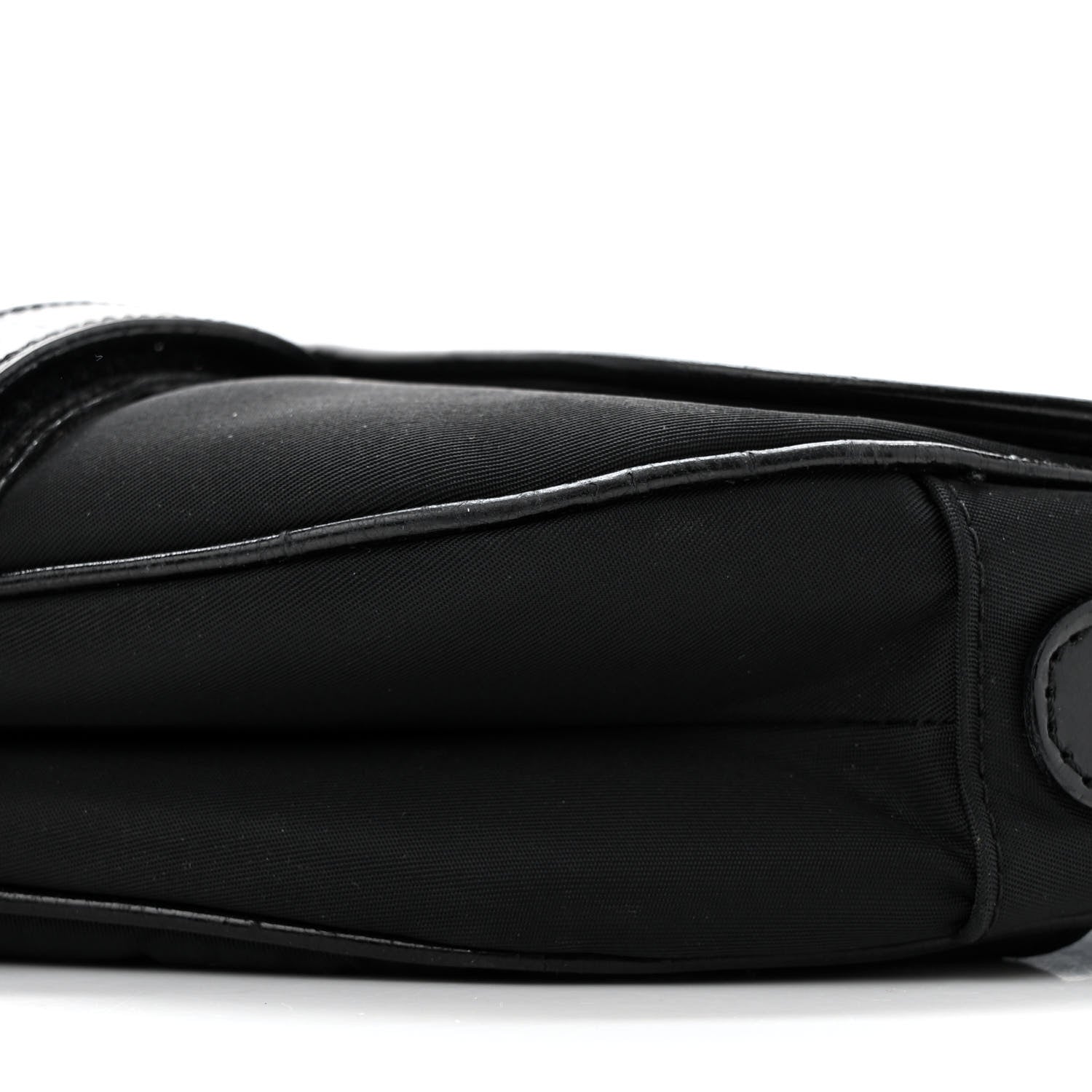 Christian Dior Nylon Saddle Bag Black 10 of 15
