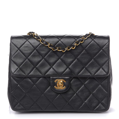 Chanel Lambskin Quilted Mini Square Flap Black 1 of 16